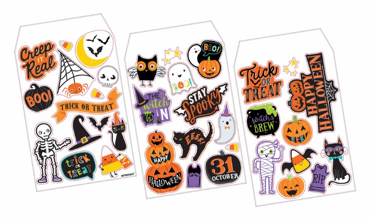 Halloween Decal Favors 3pk