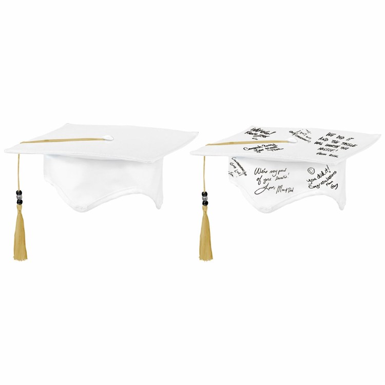 Autograph Grad Cap White