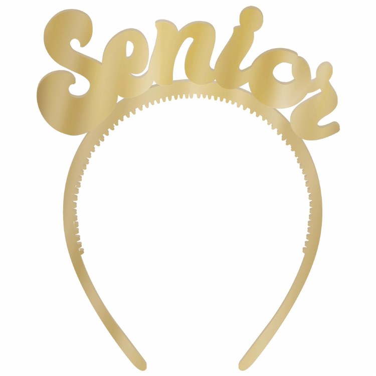 Senior Headband GLD 6pk