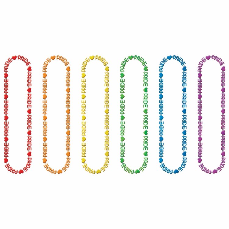 Pride Rainbow Word Beads