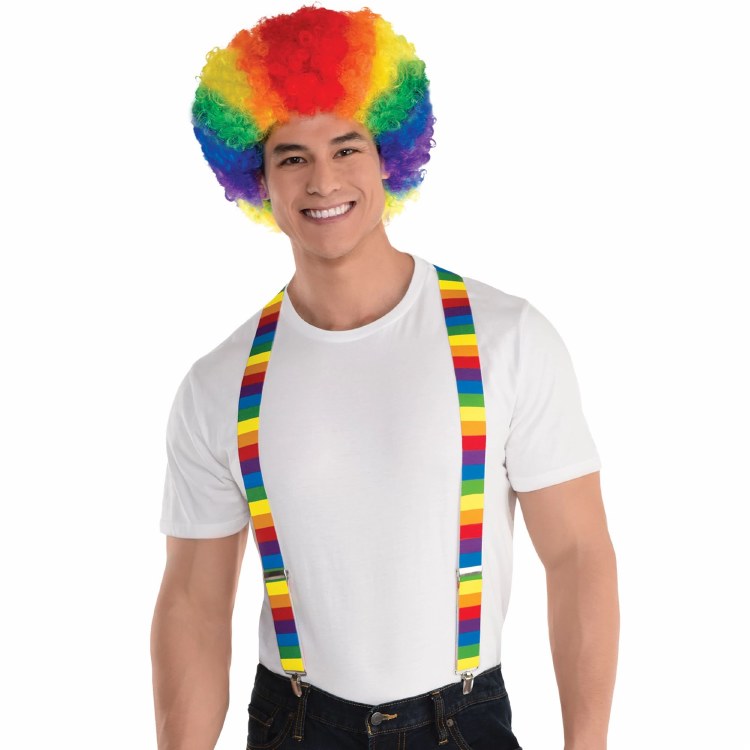 Rainbow Stripe Suspenders