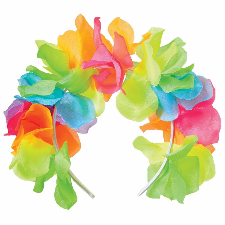 Summer Floral Headband Neon