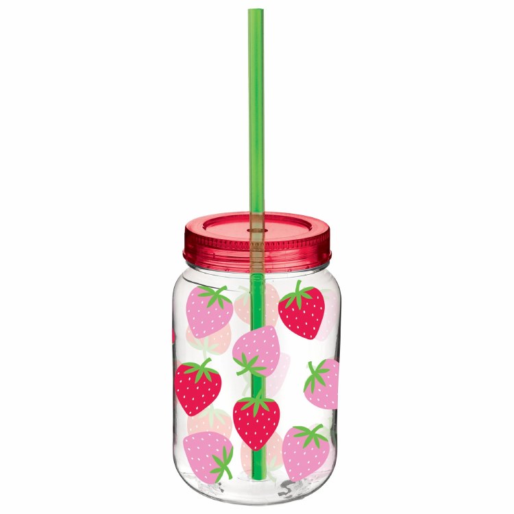 Summer Strawberry Mason Cup
