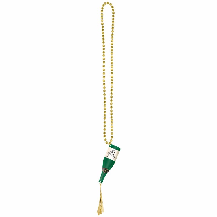 Champagne Bottle Bead Necklace