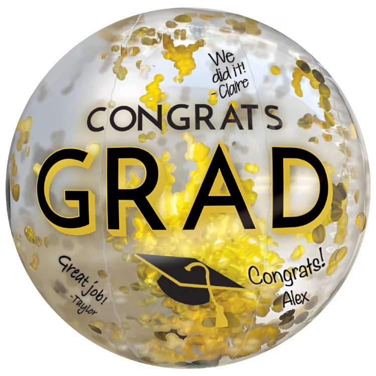 Congrats Grad Inflatable Confetti Ball