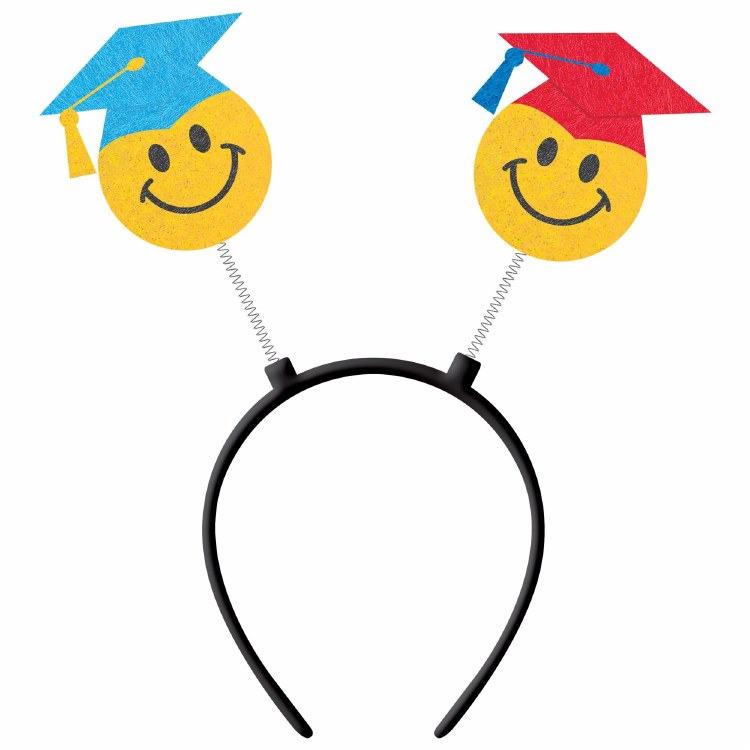 Grad Happy Face Headbopper