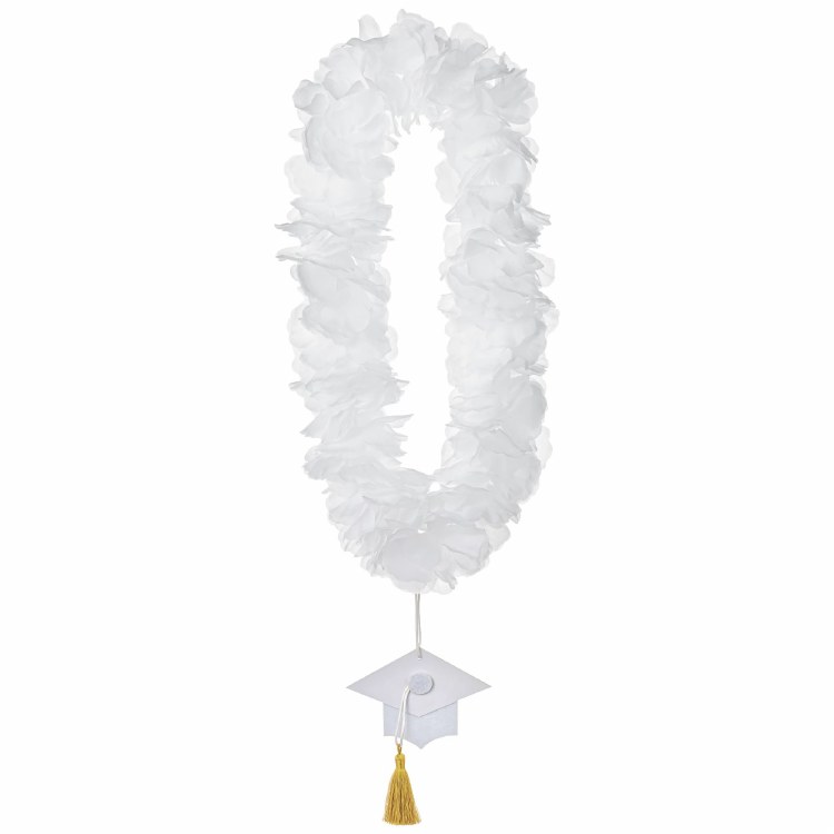 Grad Lei White