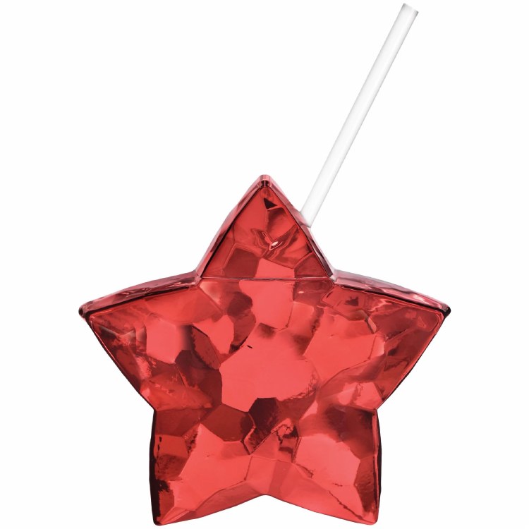 Patriotic Novelty Star Cup Red