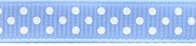 Ribbon Lt Blue/Wht 3/8in x 5yd