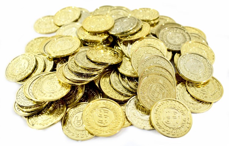 Plastic Gold Coins ~ 400pc
