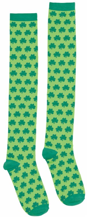 Socks Knee High Shamrocks