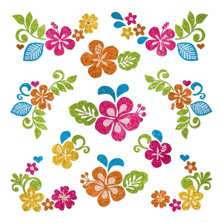 Summer Face Glitter Decals