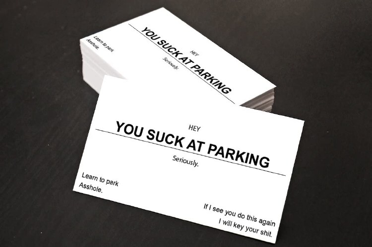 Business Cards YouSuckAtParkin