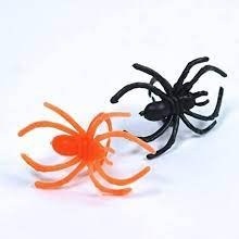 Spider Rings Orange/Blk 30pk