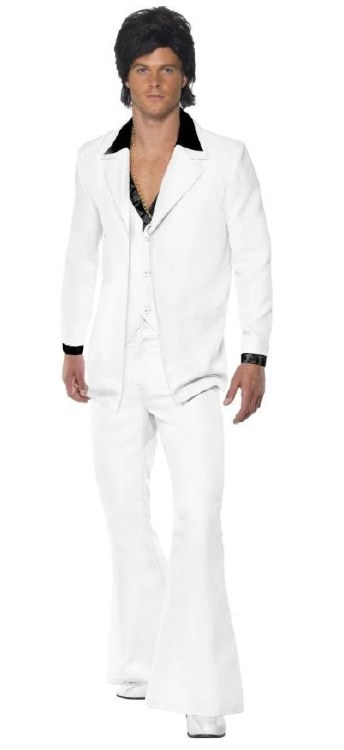 1970s Suit White XL