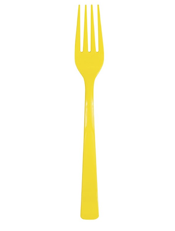 Neon Yellow Forks 18ct