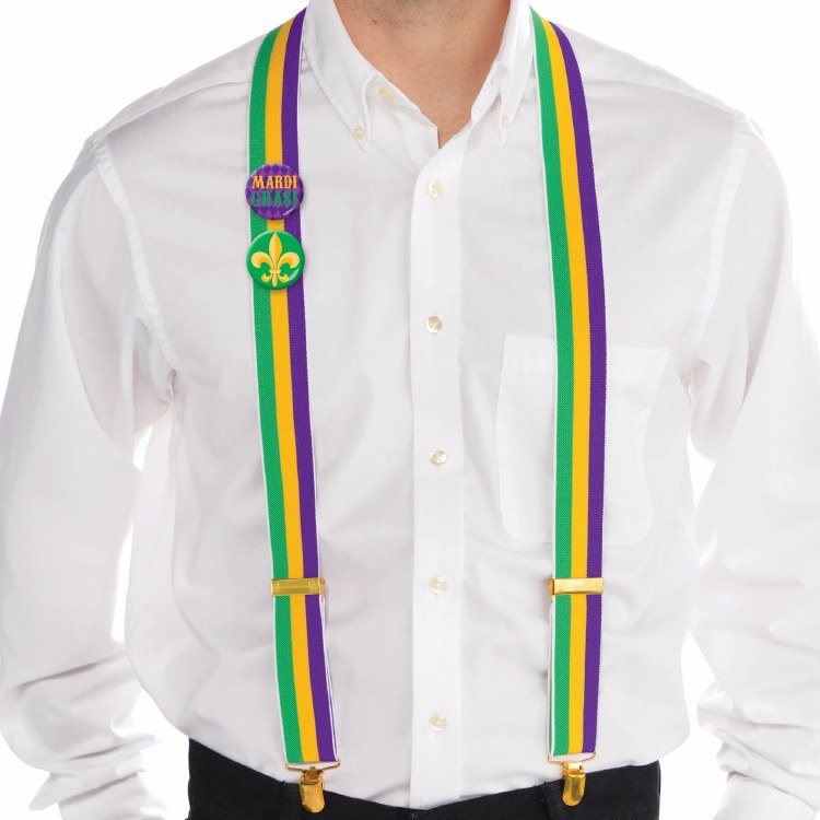 Suspenders Mardi Gras