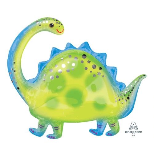 Dinosaur, Brontosaurus Shape • Jumbo 32&quot; Mylar Helium Balloon