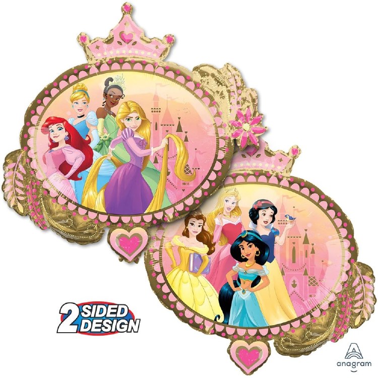 Disney Princesses Frame • Jumbo 34" Mylar Helium Balloon