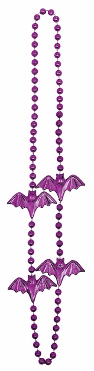 Bat Bead Necklace 6pk