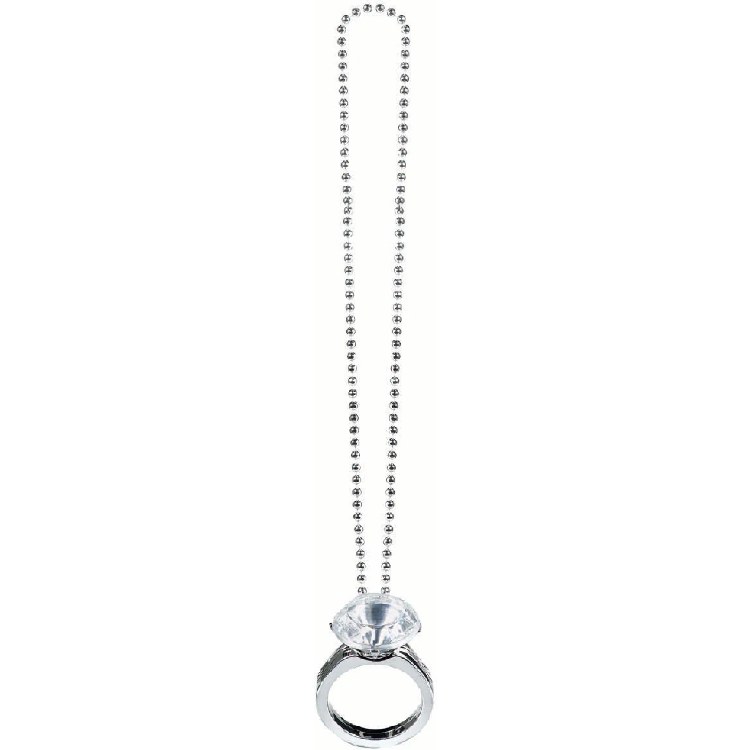 Necklace Giant Diamond Ring