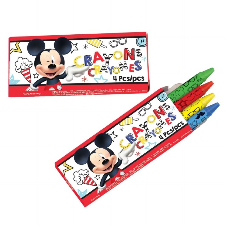 Mickey Mouse On The Go Crayon Favors • 12 Pack