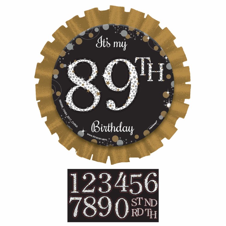 Add-an-Age Sparkling Birthday Button