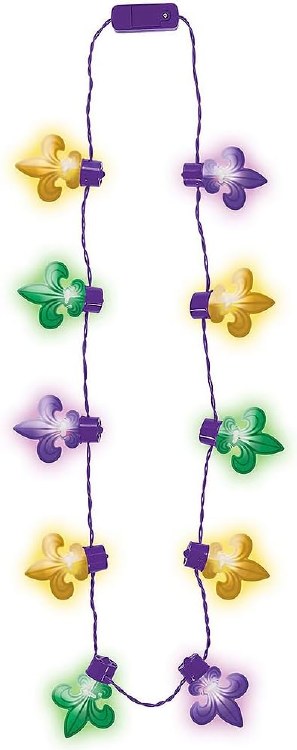 Necklace Mardi Gras Light Up