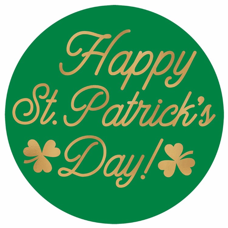 Happy St. Patricks Day 3in. Coasters ~ 18 Pack