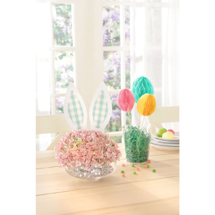 Paper &amp; Wood Easter Centerpiece Picks ~ 5 Pieces