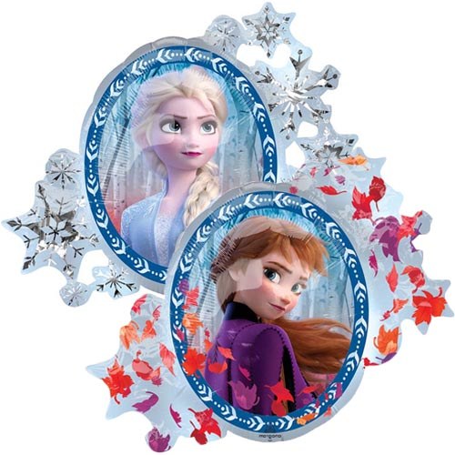 Frozen, Elsa &amp; Anna Double Sided Frame • Jumbo 30" Mylar Helium Balloon