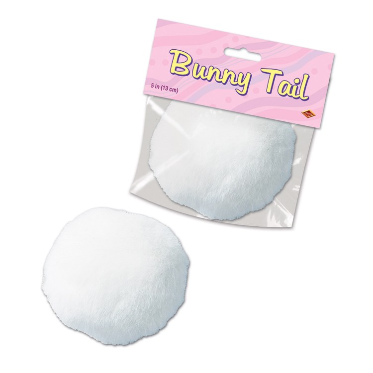 Bunny Tail Plush White
