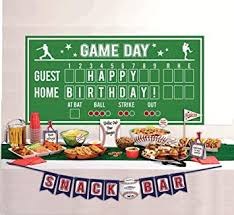 Baseball Buffet Decor Kit 15pc