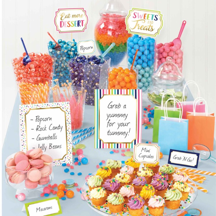 Sweets&amp;Treats Buffet Decor Kit