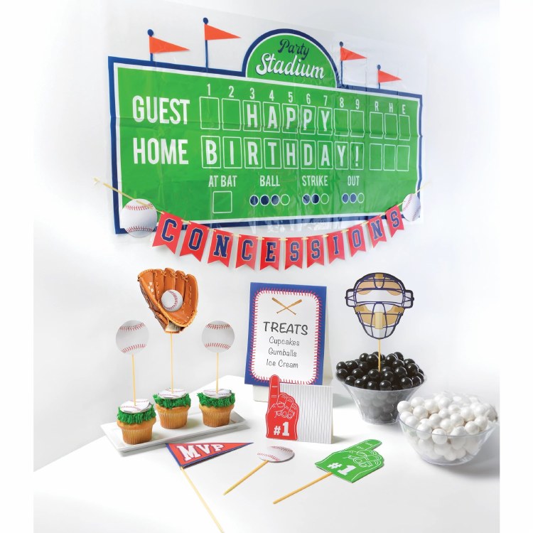 Baseball Buffet Decorating Kit