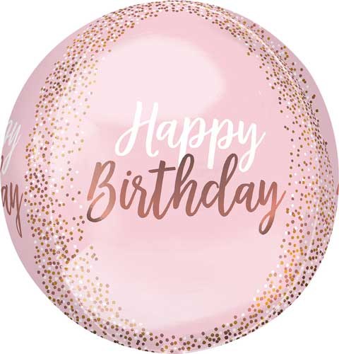 ORBZ HB Blush w/ GD Dots 16"