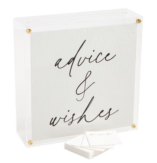 Acrylic Wishes and Advice Box