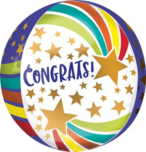 Congrats, ORBZ Shooting Star • Jumbo 16" Mylar Helium Balloon