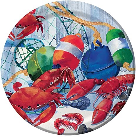 Seafood Celebration ~ Dessert Plates; 8 Pack