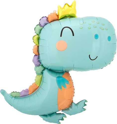 Gender Neutral, Baby Dinosaur • Jumbo 31" Mylar Helium Balloon