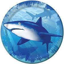 Shark Splash 7in Plate 8ct