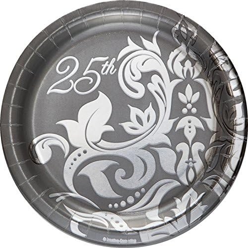 Silver Annvrsry 7in Plates