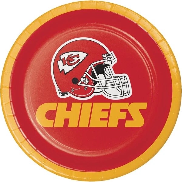 NFL Chiefs Plates 7" 8ct