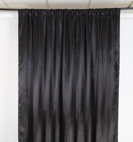 Curtain Backdrop Satin Black