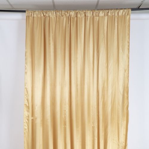 Curtain Backdrop Satin Gold