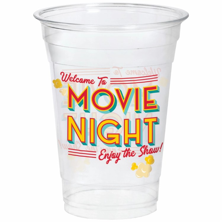 Movie Night Plastic tmblr 16oz