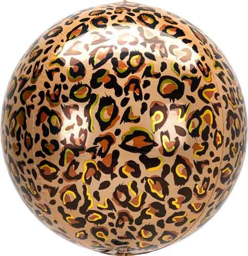 Jungle, Safari • Leopard Print ORBZ • Jumbo 15" Mylar Helium Balloon