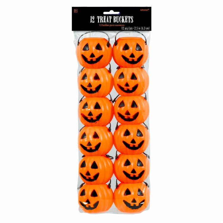 Mini Pumpkin Treat Pails 12pk
