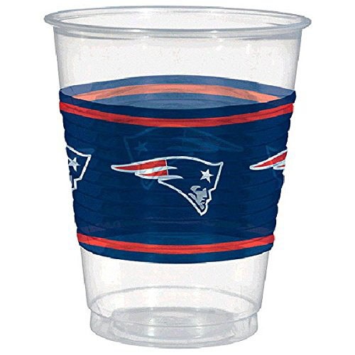 Patriots 16oz Plastic Cups 25ct