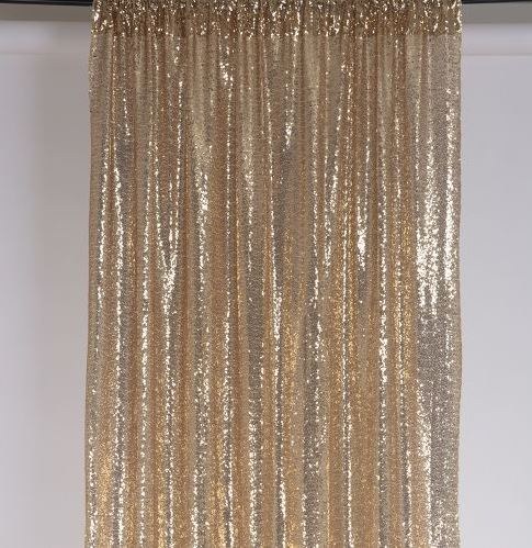 Backdrop Curtain Sequin Champagne